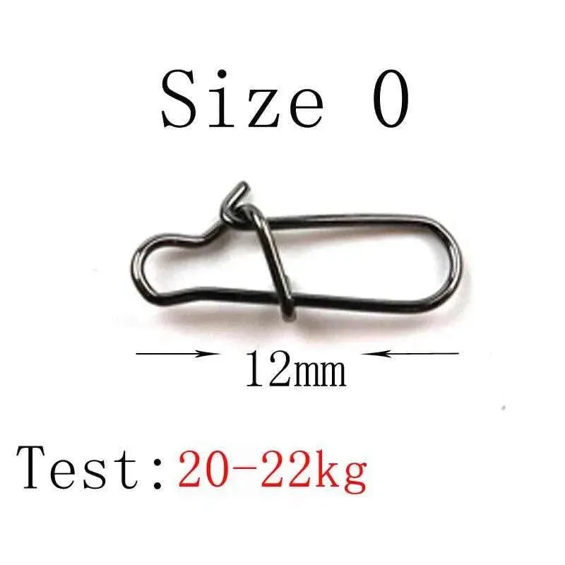100pcs Stainless Steel Fishing Snaps