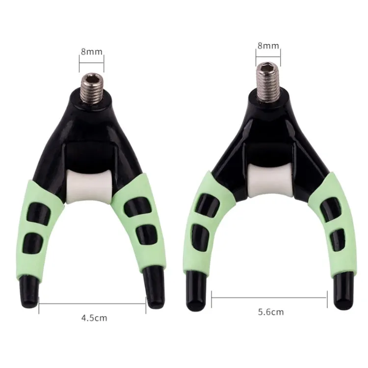 5 PCS Detachable Luminous Claw Turret Bracket Head Fishing Rod Head Bracket Accessories, Size: Small