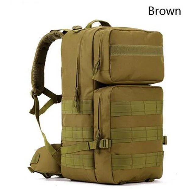 55L Waterproof Outdoor Travel Molle Backpack