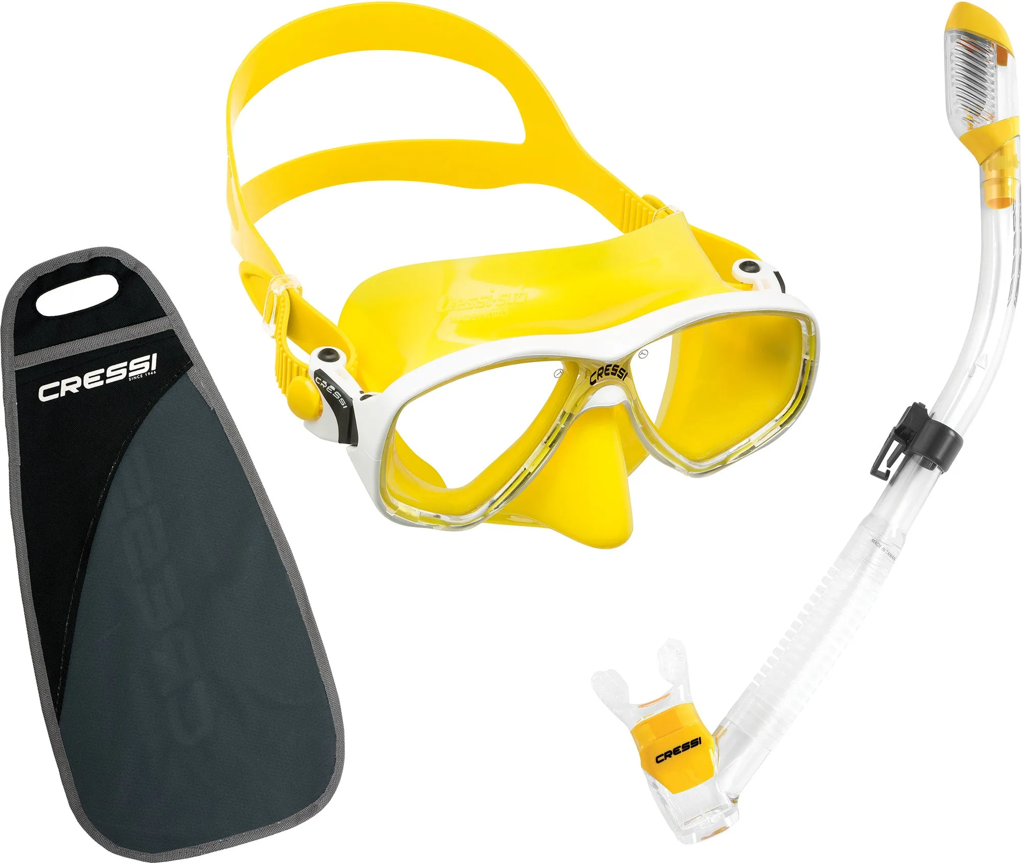 Cressi Marea Mask and Supernova Dry Snorkel