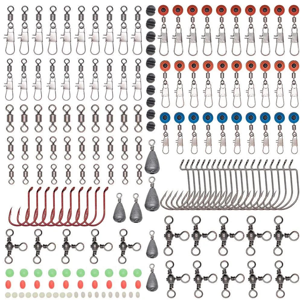 Dr.Fish 262pcs Terminal Tackles Kit with Box