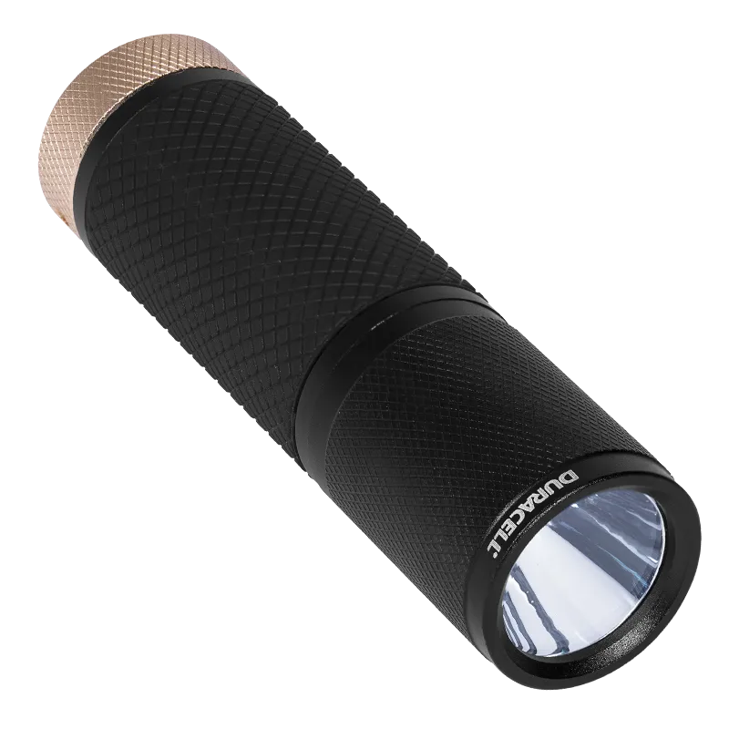 DURACELL 65 Lumen Tough Compact Pro Series LED Flashlight - IPX4 Water Resistant