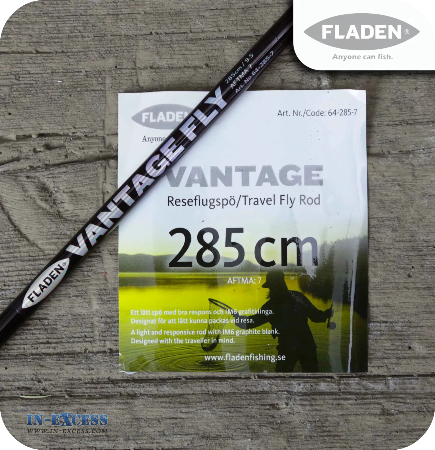 Fladen Vantage Travel Fly Rod - 2850 mm