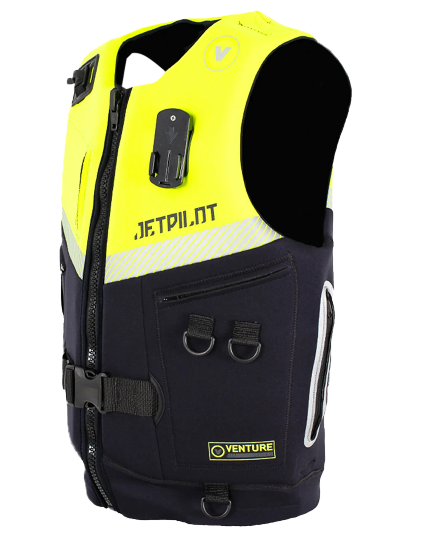 Jetpilot Venture Mens Neo Vest - Black/Yellow Level 50