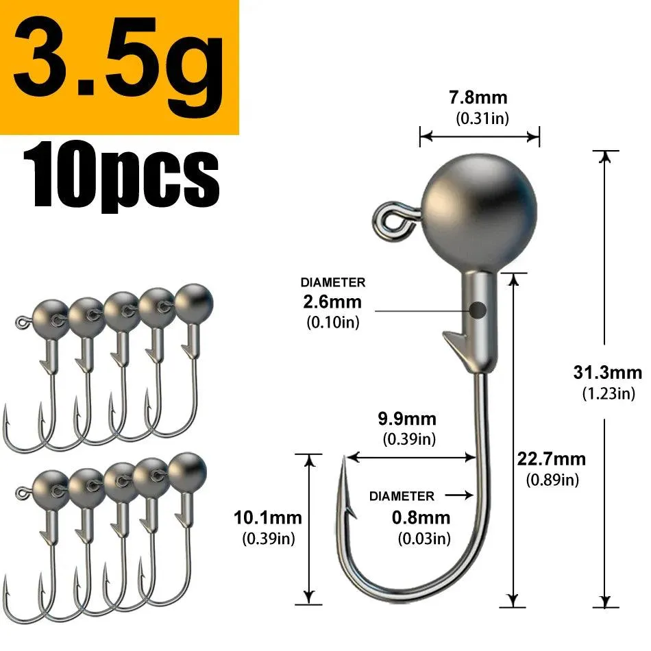 JYJ Jig Heads (Multiple Weights)