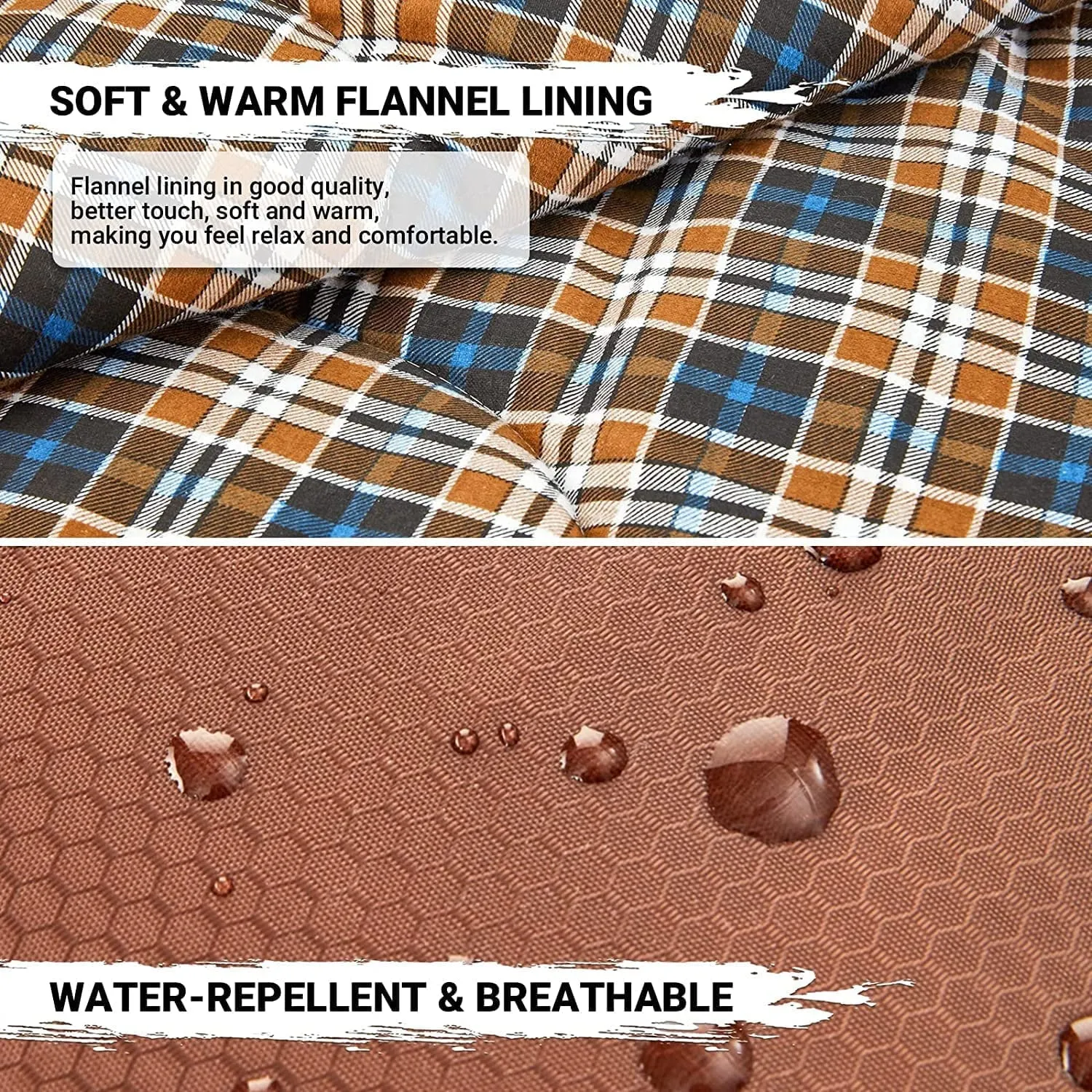 Kingcamp Camping Sleeping Bag - Cotton Flannel