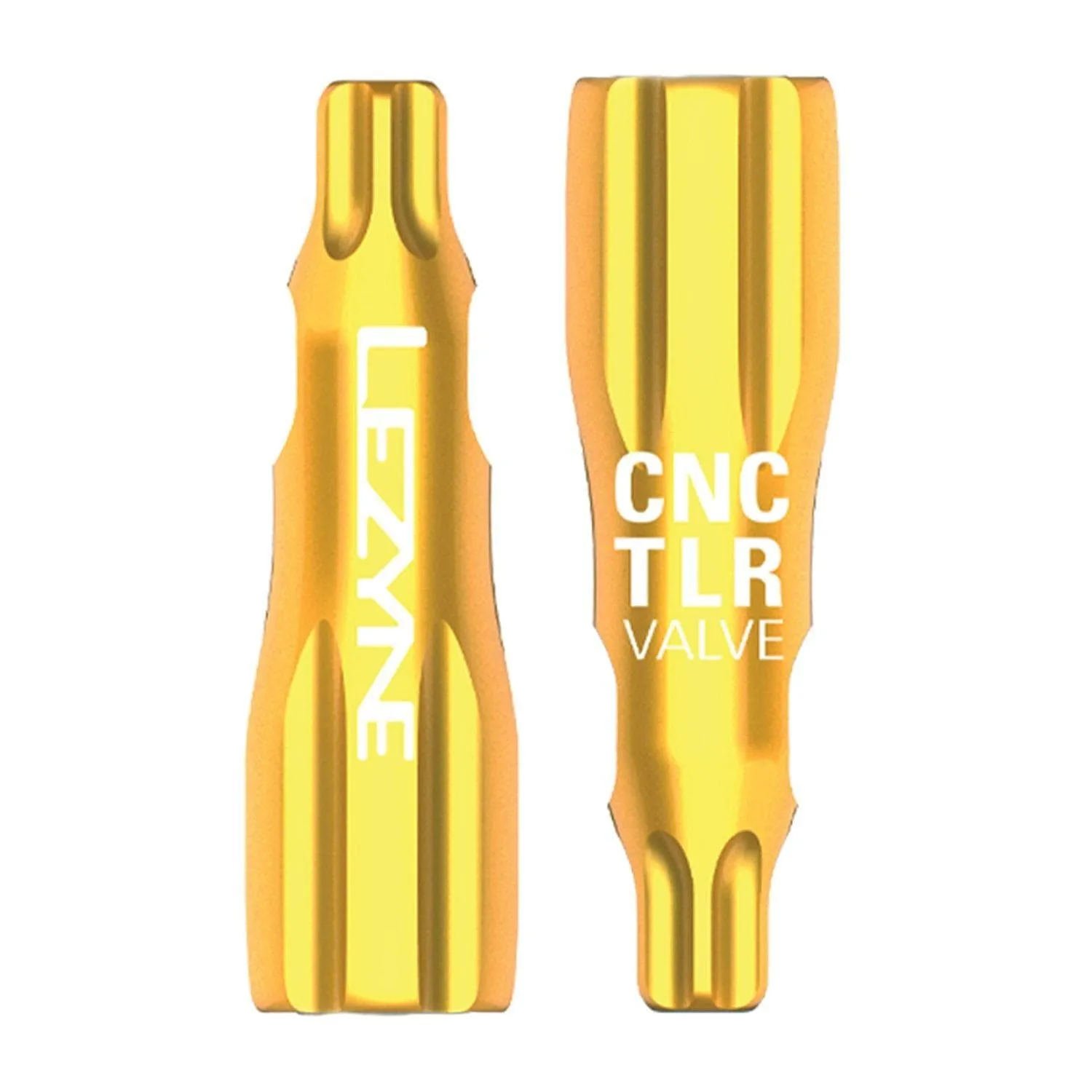 Lezyne CNC TLR Valve Caps Only (Pair)  Gold