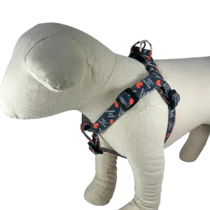 Navy Blue Rescued and Loved Dog Harness - 1017