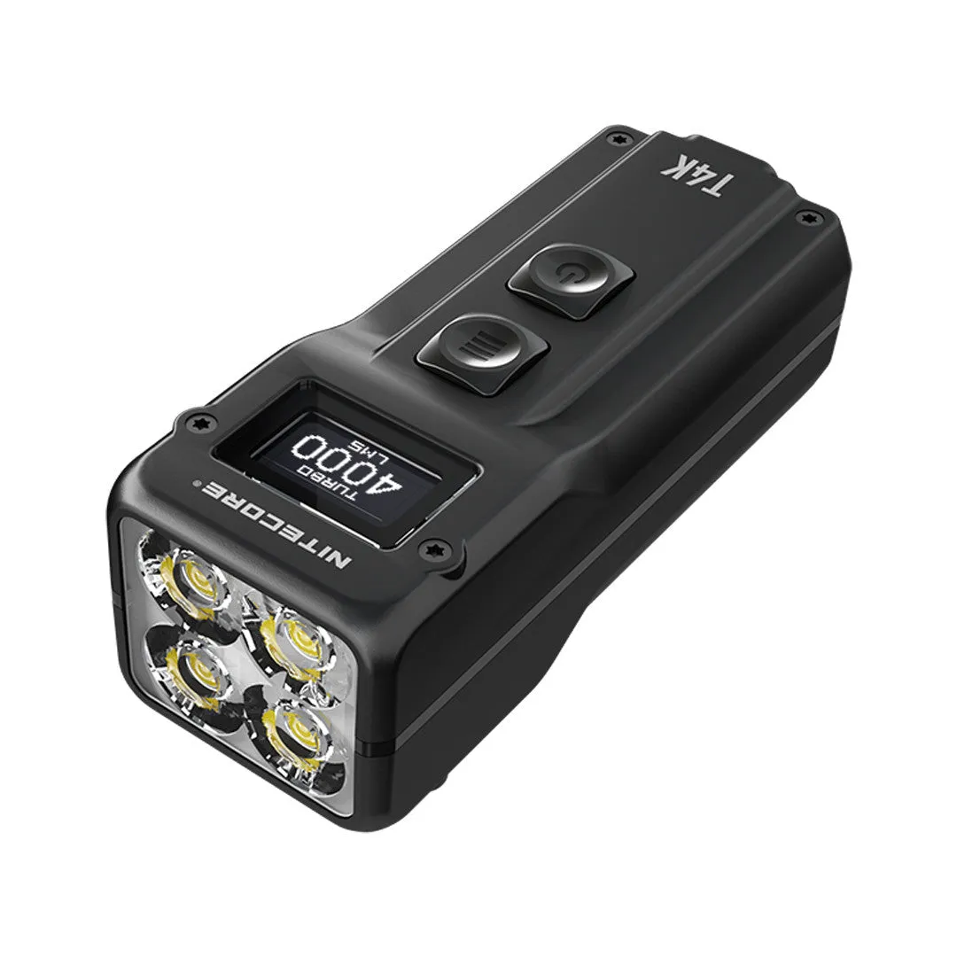 Nitecore T4K Compact EDC Flashlight (4000 Lumens | USB-C Rechargeable)