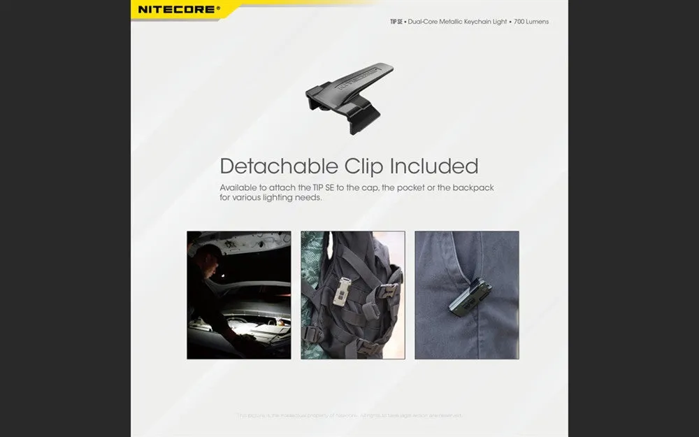 Nitecore Tip SE Keychain Light (700 Lumens | Rechargeable)