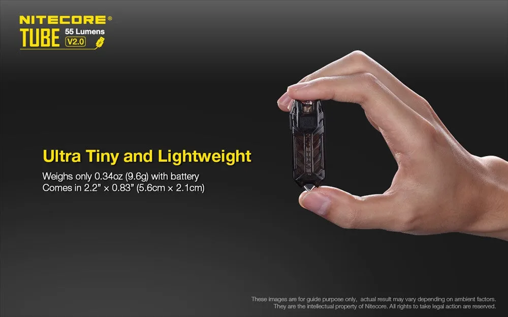 Nitecore TUBE v2.0 Keychain Light (55 Lumens | Rechargeable)