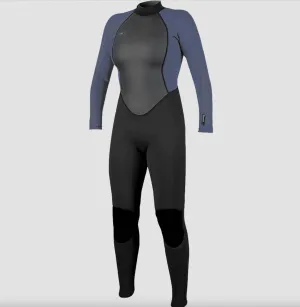 O'Neill Womens Reactor 2 3/2mm Back Zip Full Black Mist