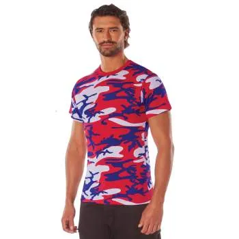 Rothco Camo T-Shirt / Red/White/Blue Camo