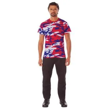 Rothco Camo T-Shirt / Red/White/Blue Camo