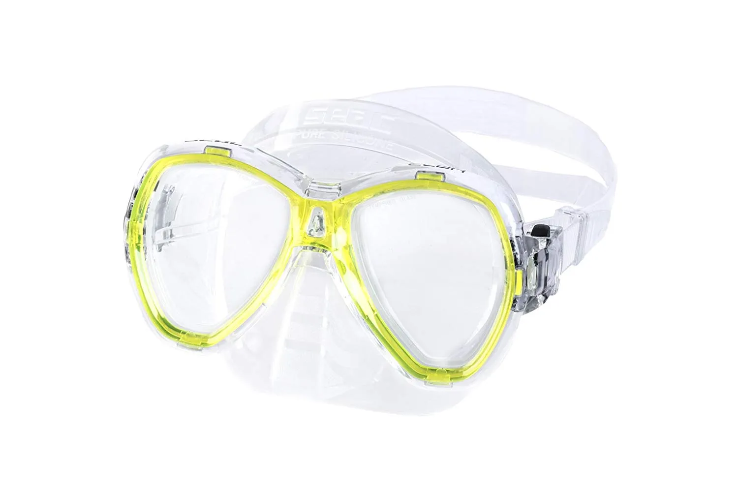 SEAC Elba Snorkeling and Swimming Soft Silicone Dual Lens Mask