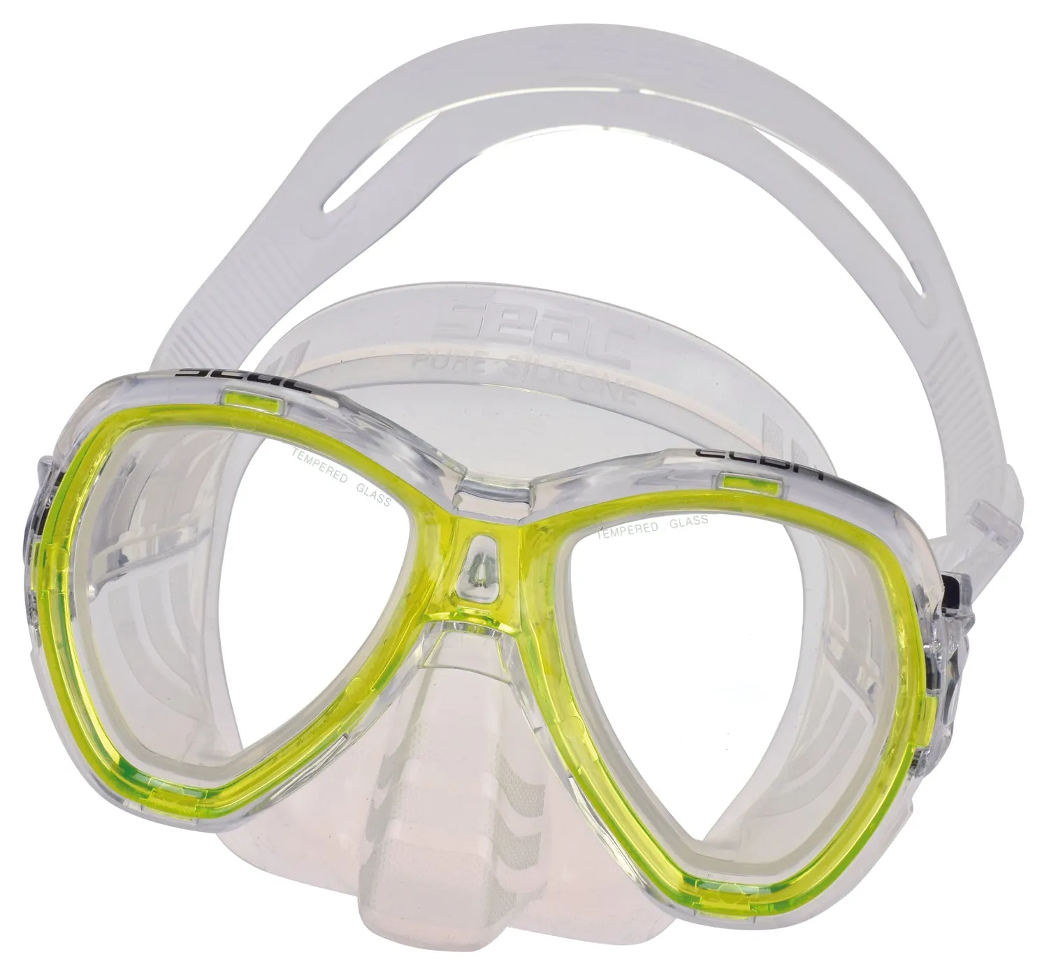 SEAC Elba Snorkeling and Swimming Soft Silicone Dual Lens Mask