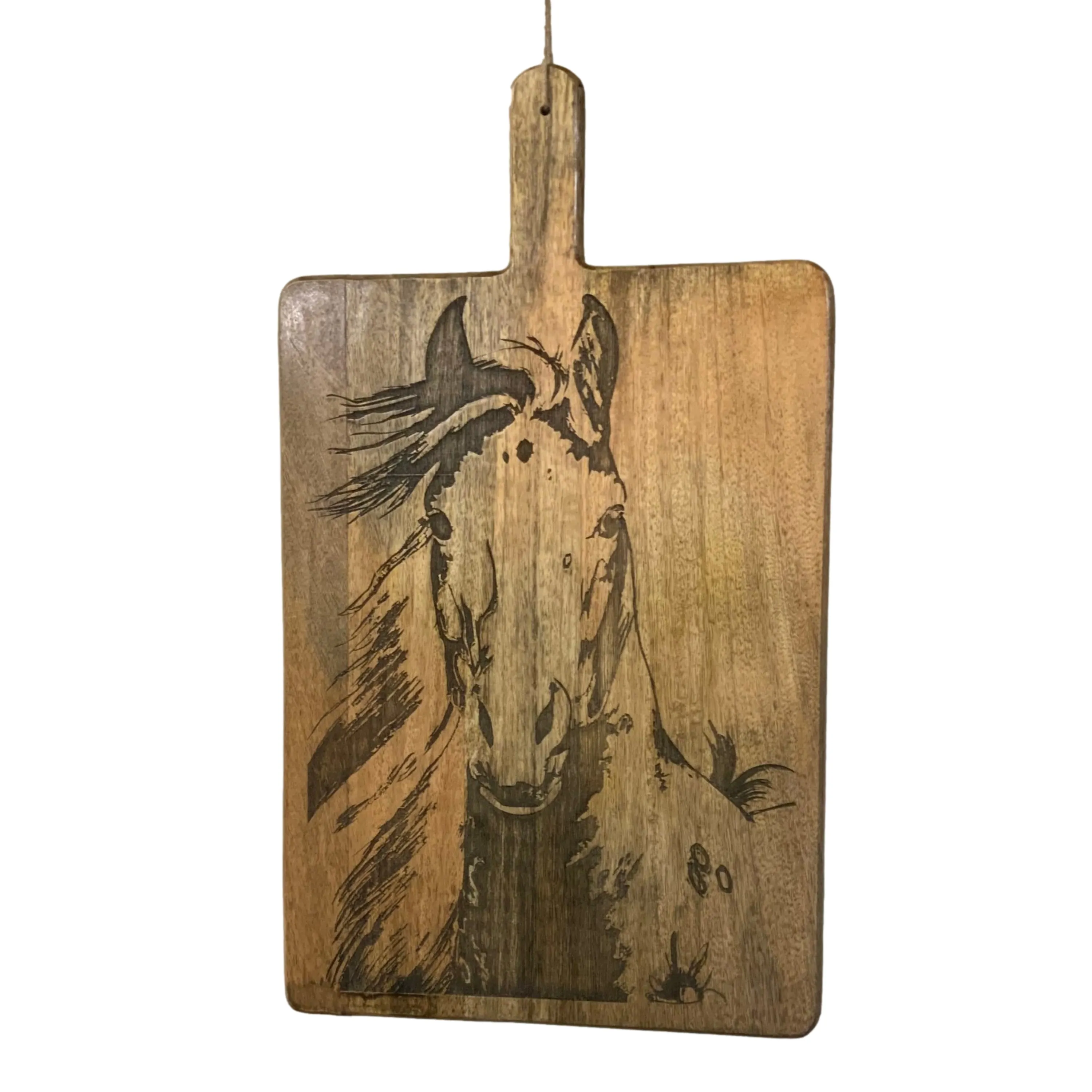 Set of 2 Horse/Longhorn Skull Branding Iron Cutting Boards