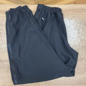 SportHill - Men's Full-Zip Windbreaker Pants: Black-men-LG