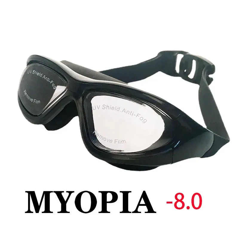 Swimming Goggles with Earplugs - Anti-Fog Waterproof Eyewear