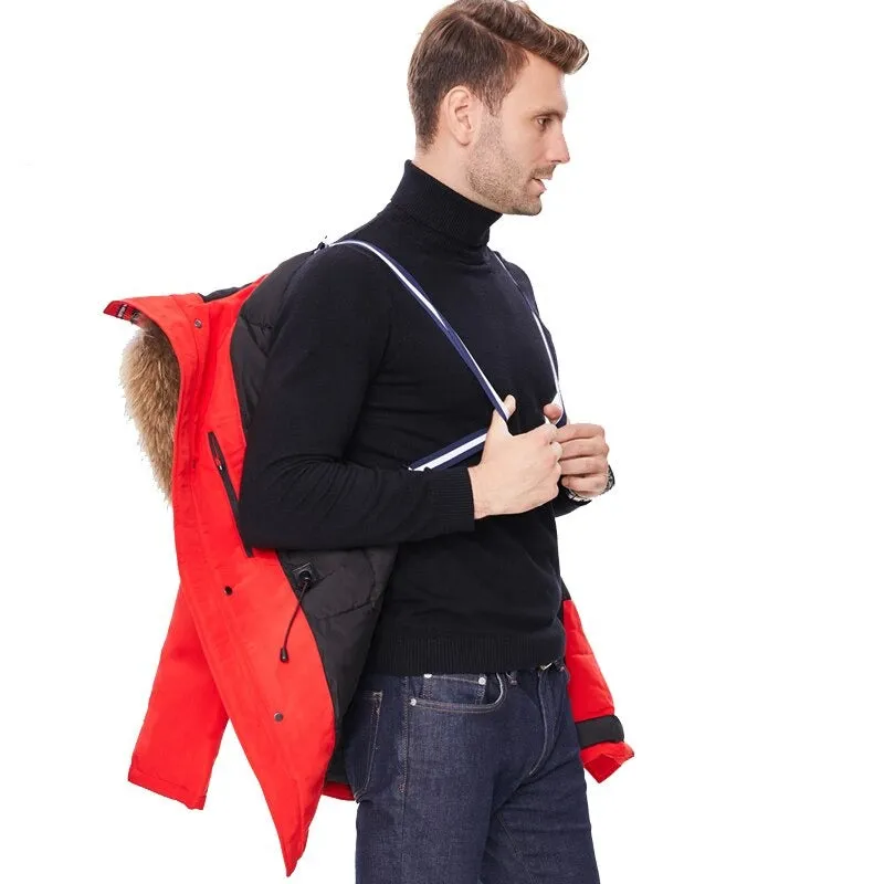 Winter Jacket 2022 New High-quality 90% White Duck Down Men Coat For -30 Factory Price
