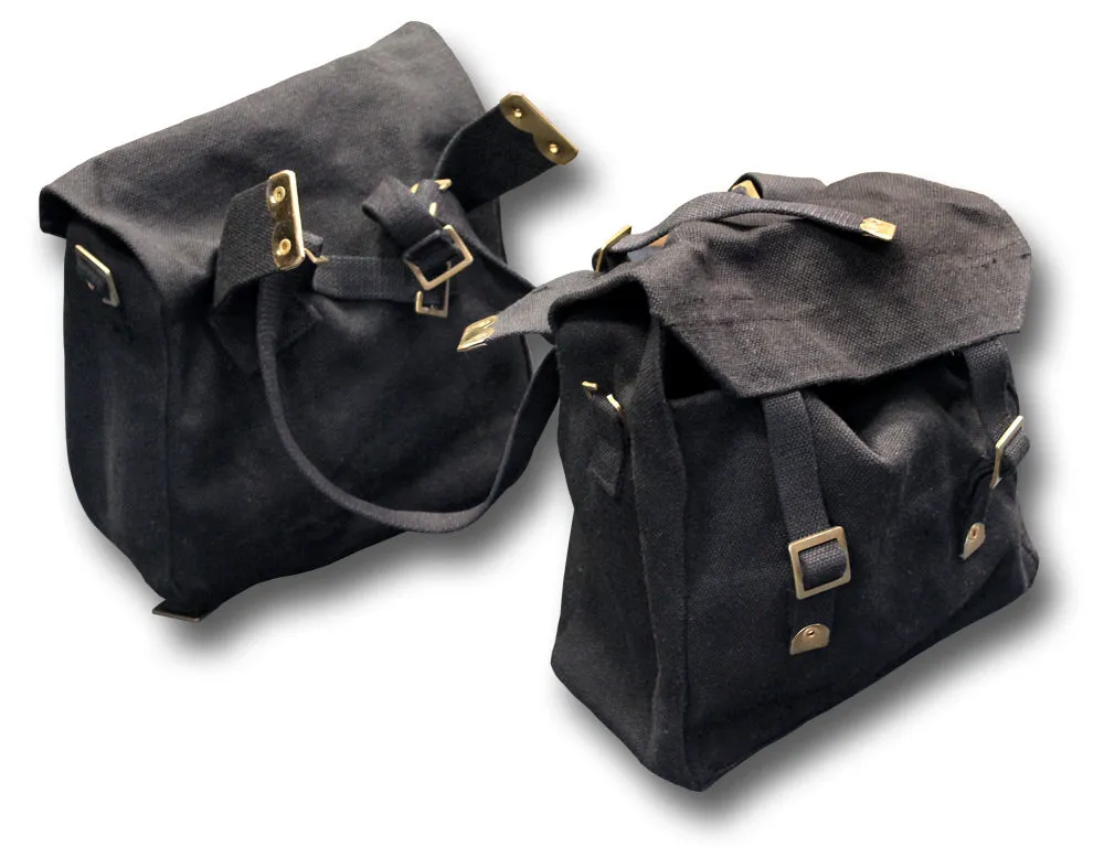 WWII STYLE MOTORCYCLE PANNIERS - MEDIUM