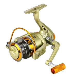 YUMOSHI JF4000 Spinning Fishing Reel 5.2:1 Gear Ratio Metal Spool Saltwater Fishing Tools