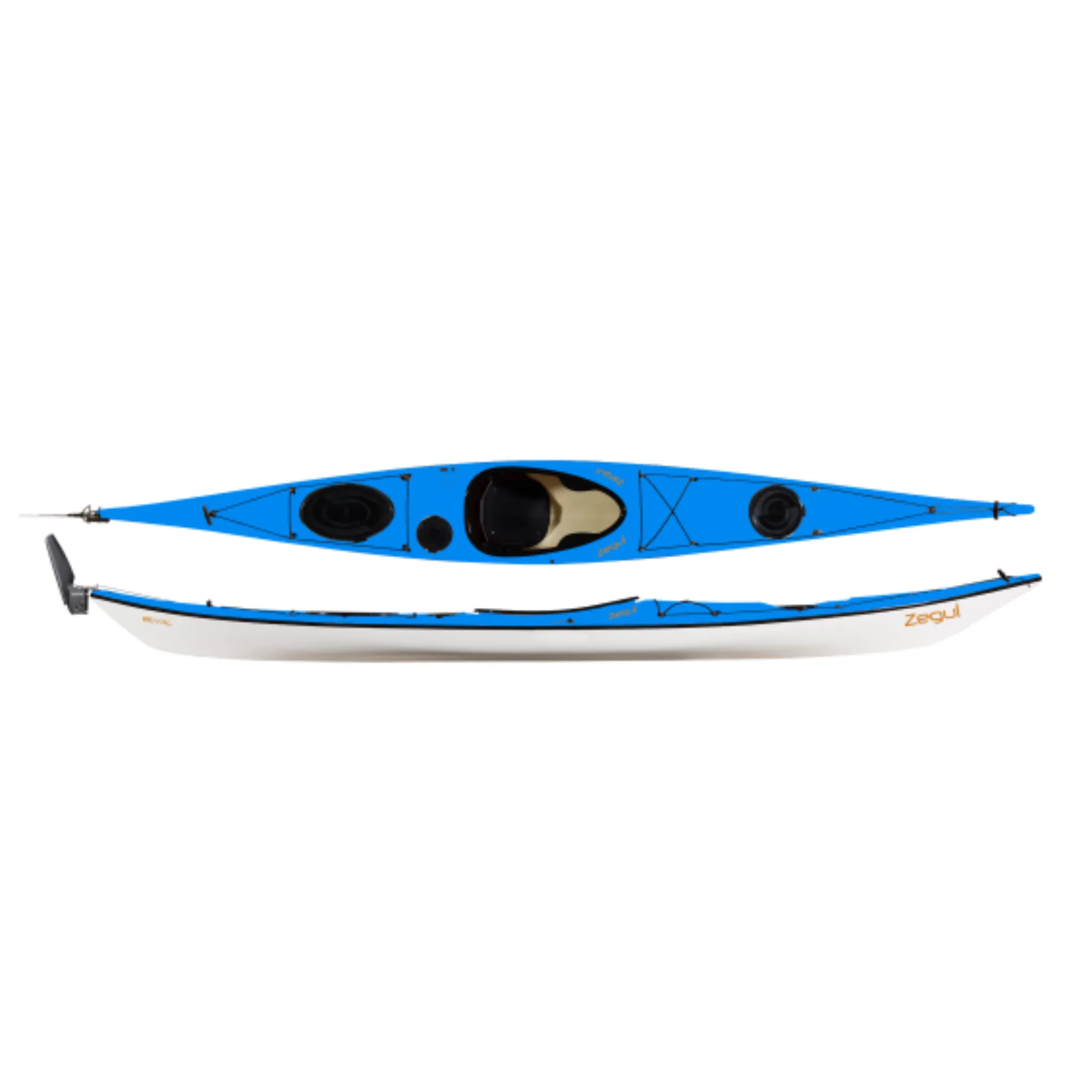 Zegul kayak Reval HV ACORE Blanc-Bleu-Blanc